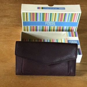 Fossil Espresso Cargo Flap Clutch